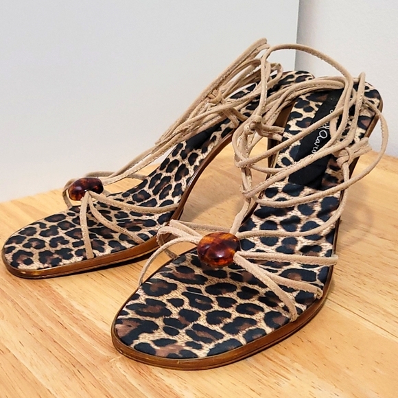 DAVID AARON Suede Strappy Sandals - Picture 11 of 14